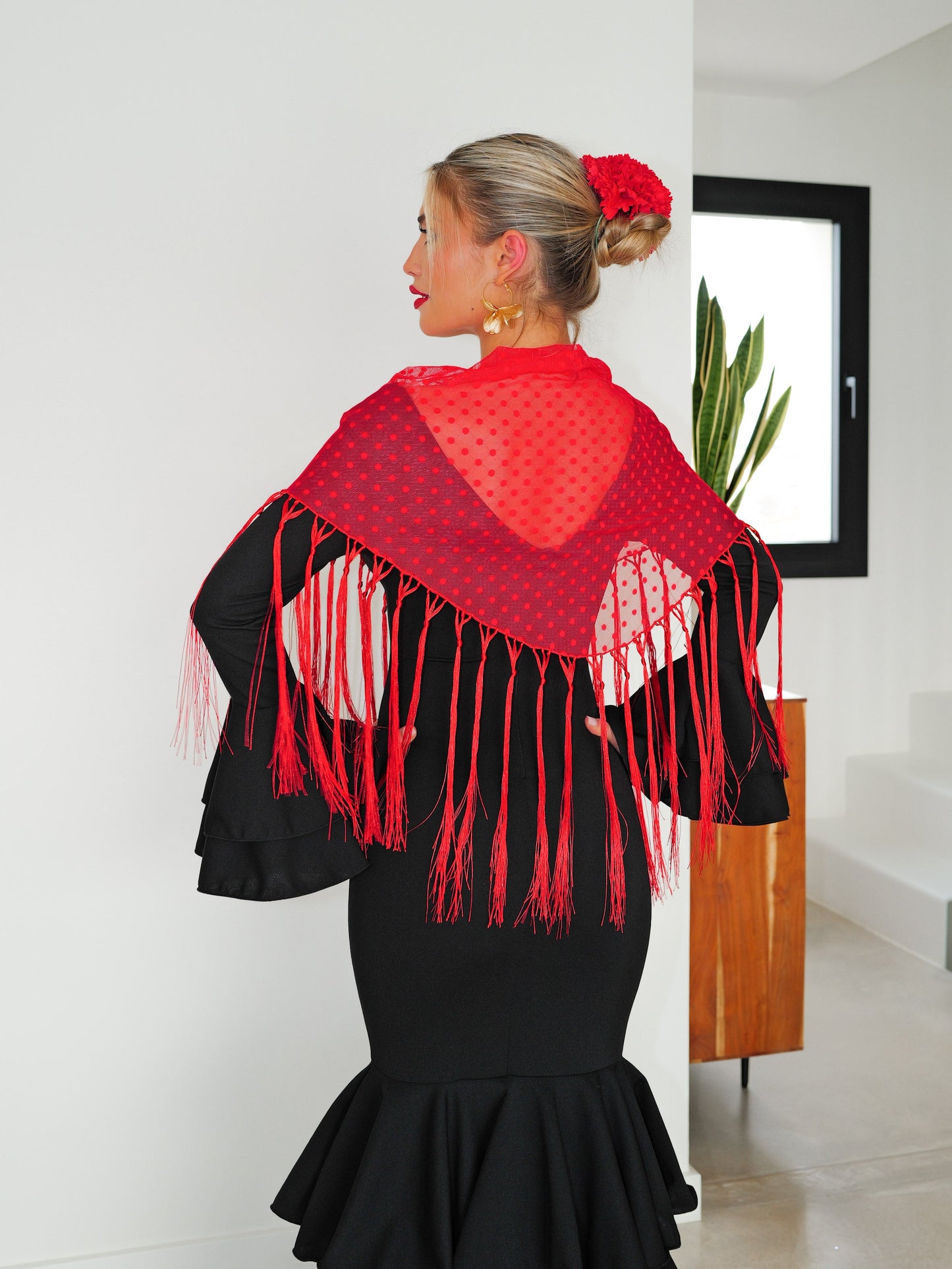 Traje flamenca volantes negro