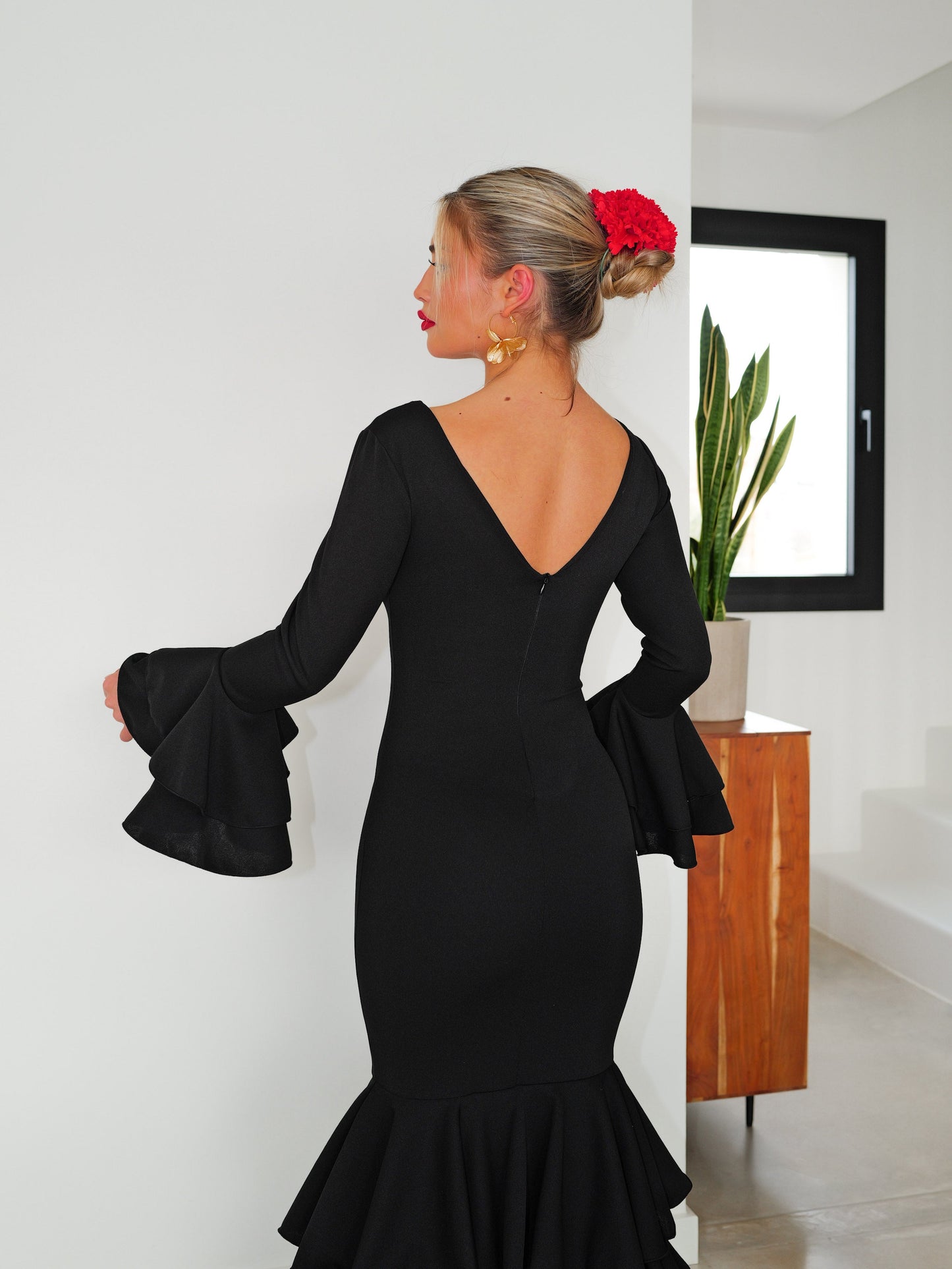 Traje flamenca volantes negro