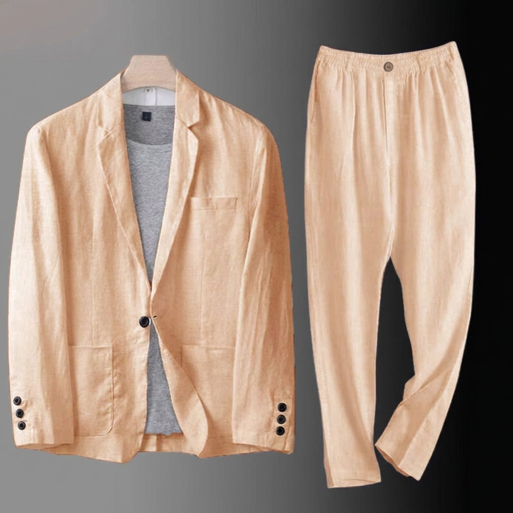 Lorenzo | Conjunto de Lino Premium de Corte Clásico (2x1)