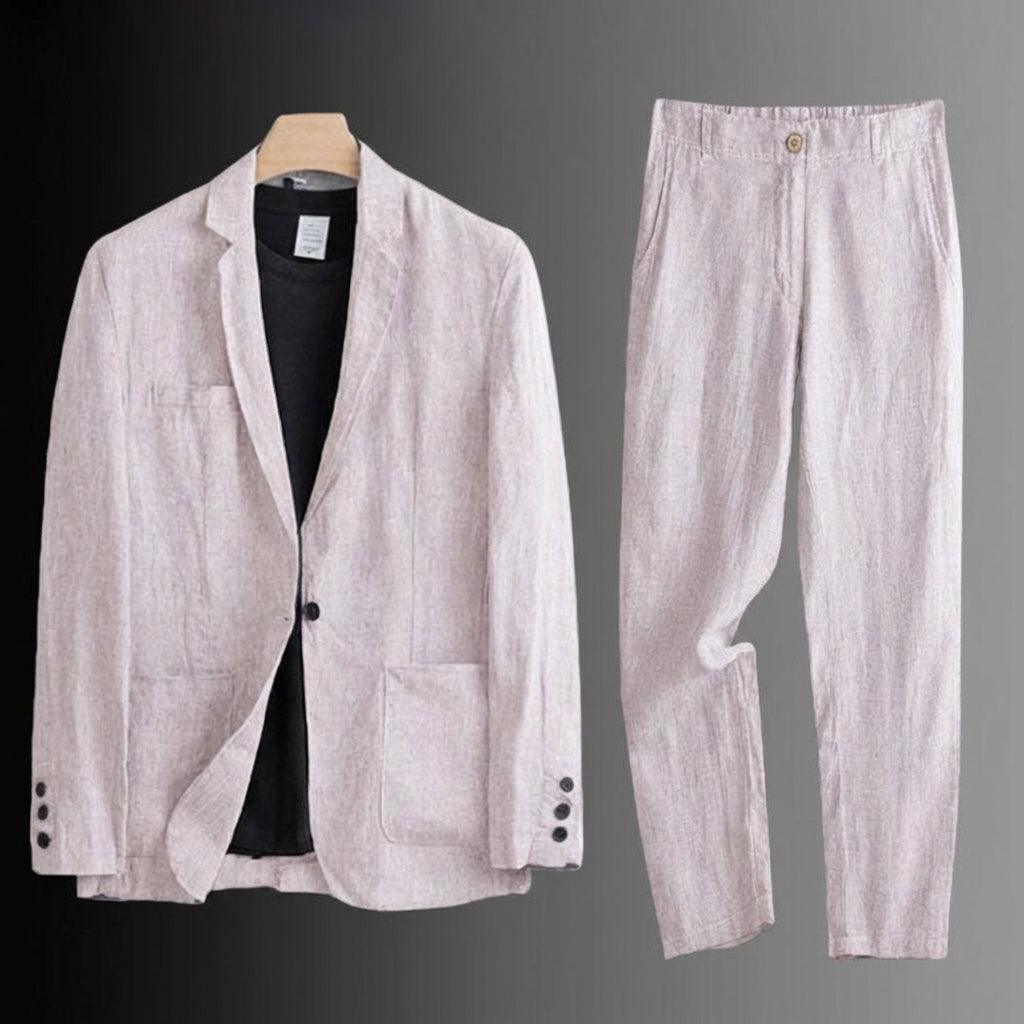 Lorenzo | Conjunto de Lino Premium de Corte Clásico (2x1)